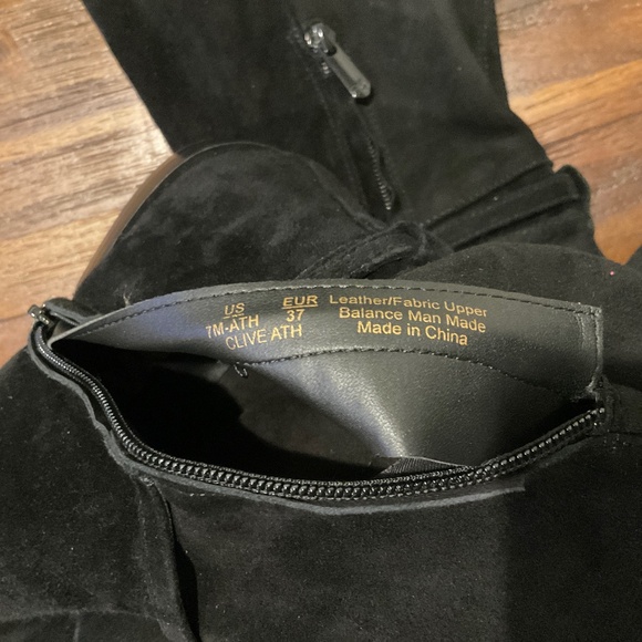 Sam Edelman Clive Riding Boots Suede Black size 7 - Picture 7 of 8